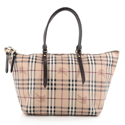 burberry vinyl tote|Burberry haymarket tote medium.